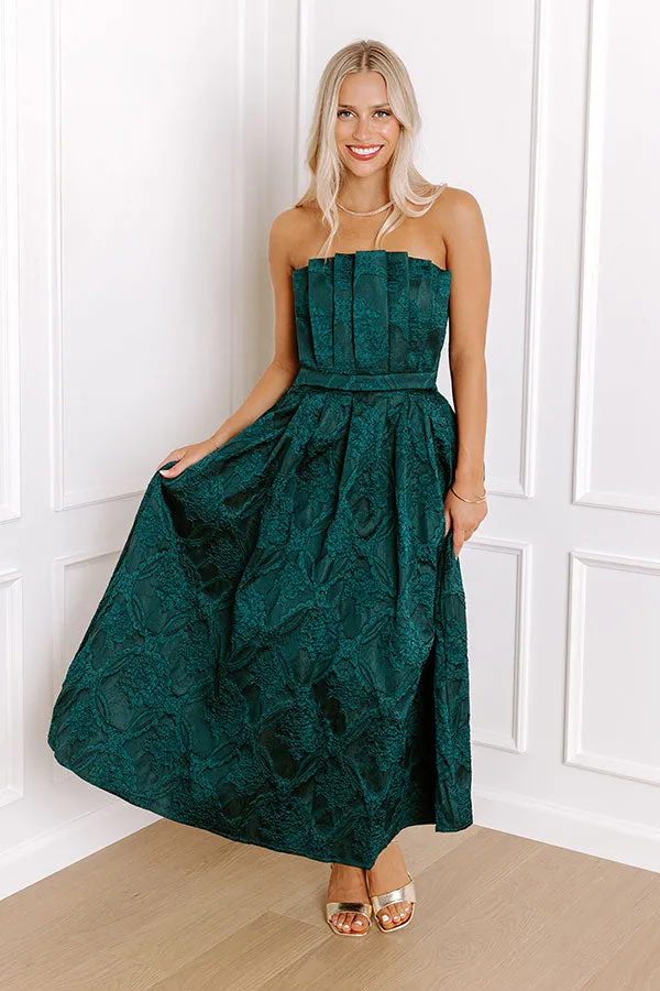 Night At The Gala Jacquard Midi in Dark Hunter Green sold by Impressions product image thumbnail 3