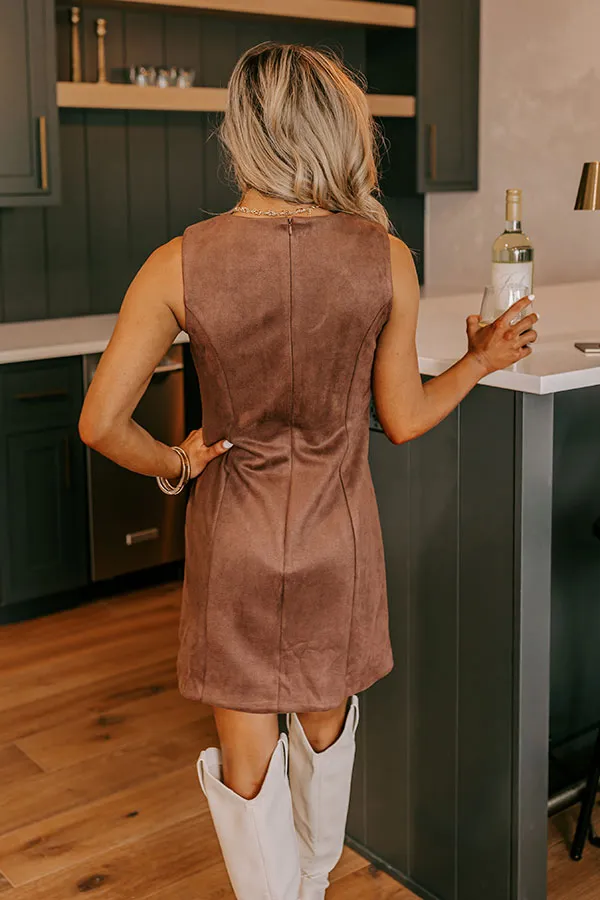 Downtown Broadway Faux Suede Mini Dress sold by Impressions product image thumbnail 4