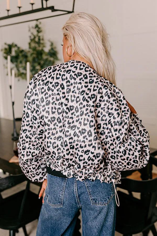 For The Love Of Leopard Satin Jacket sold by Impressions product image thumbnail 3
