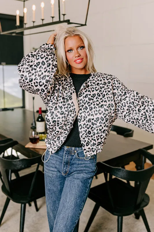 For The Love Of Leopard Satin Jacket sold by Impressions