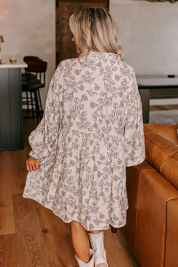 Vineyard Dreaming Floral Mini Dress sold by Impressions product image thumbnail 5