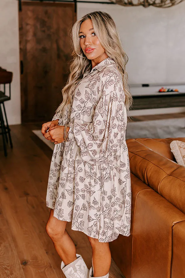 Vineyard Dreaming Floral Mini Dress sold by Impressions product image thumbnail 3