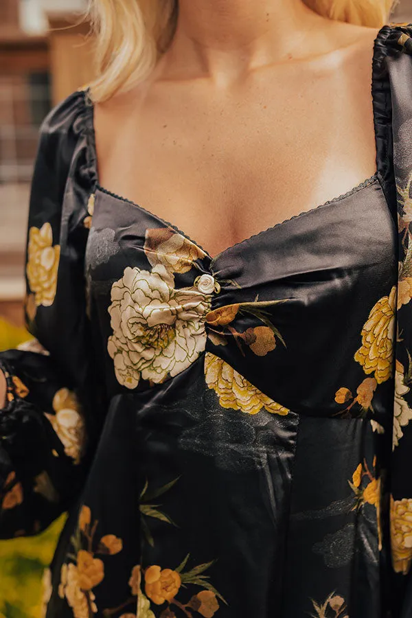 Flirty Moments Satin Mini Dress in Black sold by Impressions product image thumbnail 3