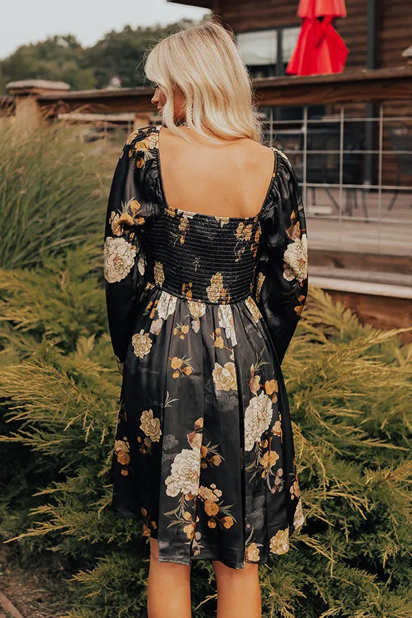 Flirty Moments Satin Mini Dress in Black sold by Impressions product image thumbnail 5