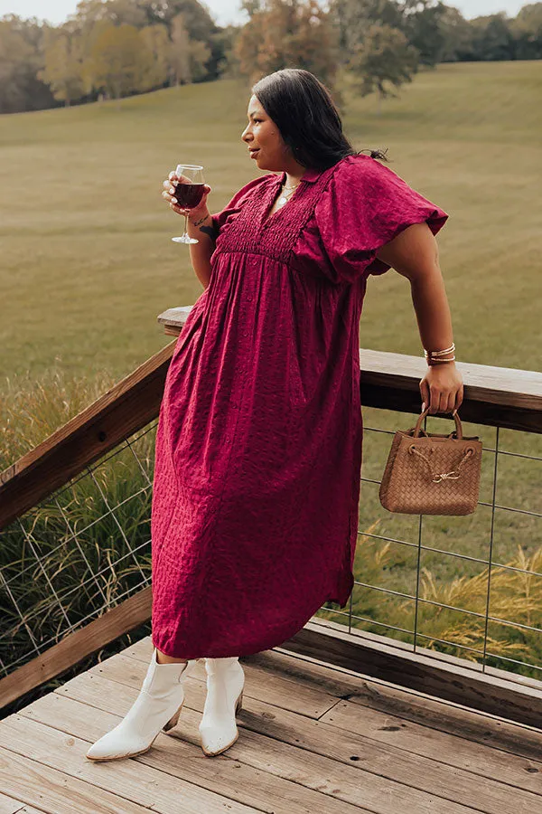 Wine Tasting Ready Midi in Sangria Curves sold by Impressions product image thumbnail 3