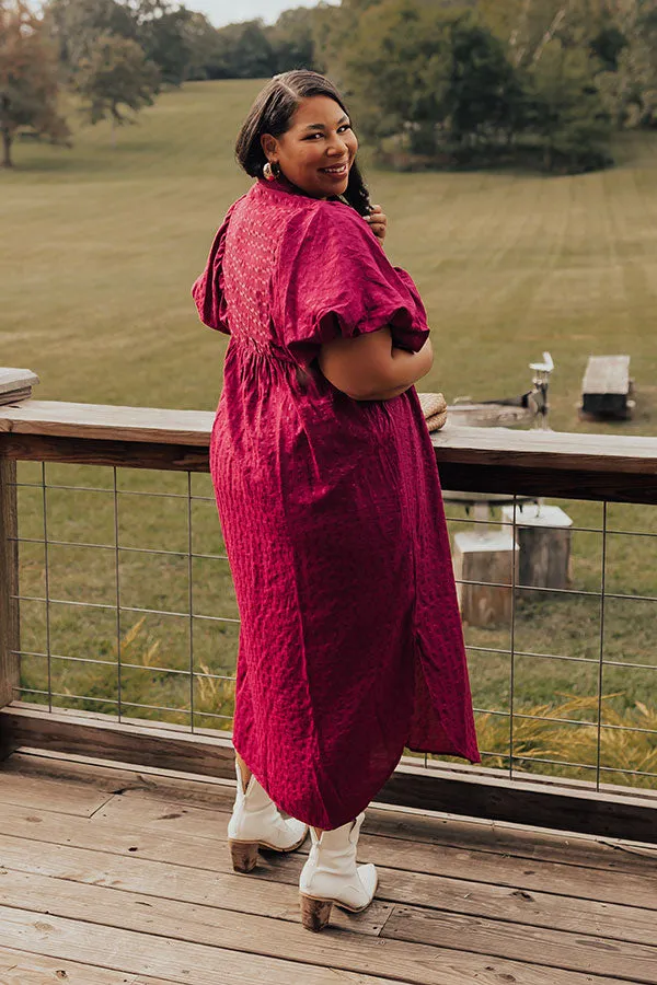 Wine Tasting Ready Midi in Sangria Curves sold by Impressions product image thumbnail 4