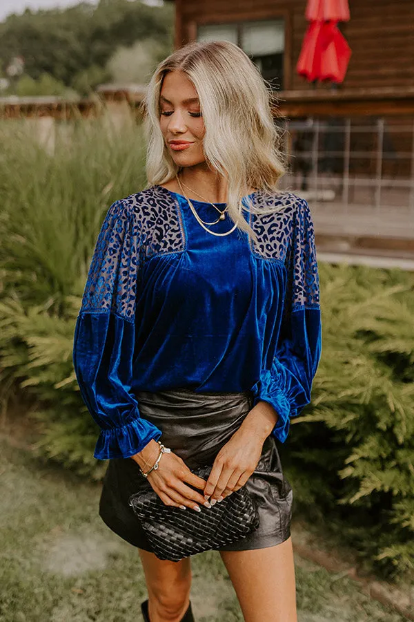 Speak Easy Charm Velvet Top sold by Impressions