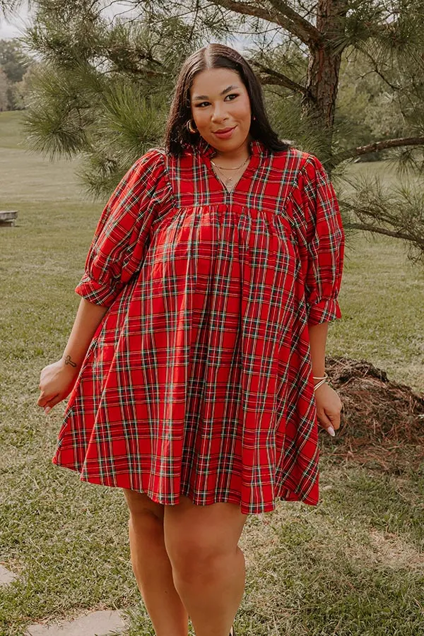 Cheerful Energy Plaid Mini Dress Curves sold by Impressions product image thumbnail 2