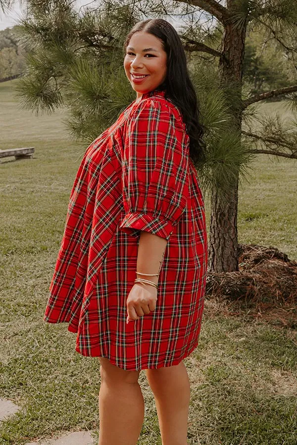 Cheerful Energy Plaid Mini Dress Curves sold by Impressions product image thumbnail 3