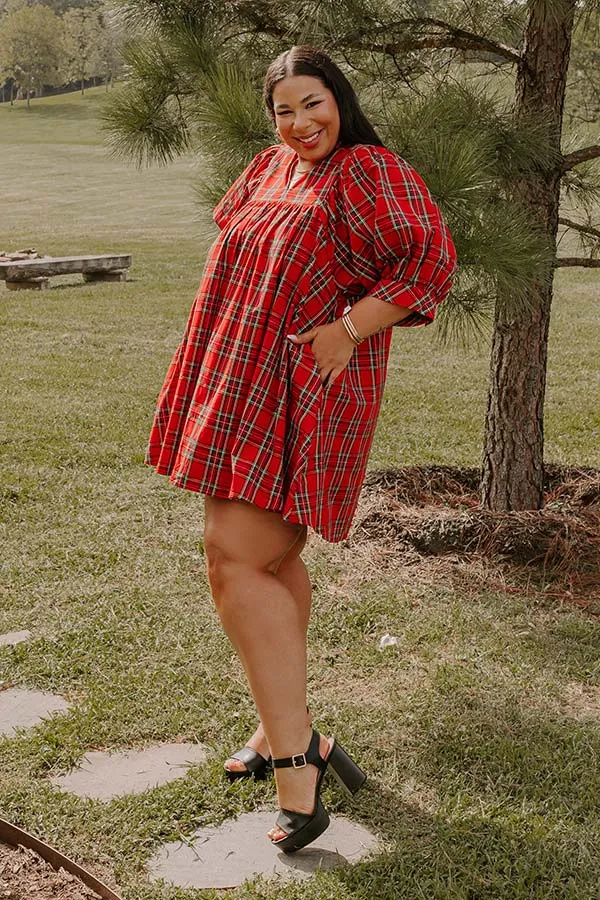 Cheerful Energy Plaid Mini Dress Curves sold by Impressions product image thumbnail 4