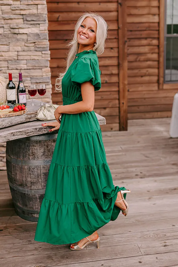 Simply Sweet Maxi Dress in Hunter Green sold by Impressions product image thumbnail 5