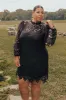 Delicate Daze Lace Mini Dress Curves sold by Impressions