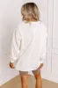 Girl On The Go Vintage Wash Tee in Cream sold by Impressions