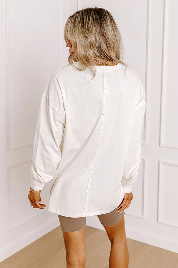 Girl On The Go Vintage Wash Tee in Cream sold by Impressions product image thumbnail 4