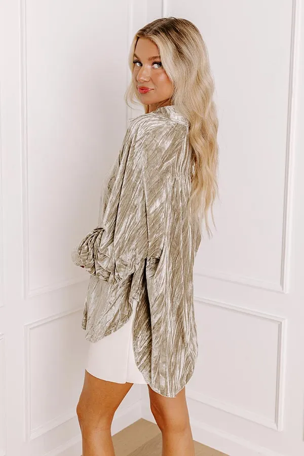 Bordeaux Bliss Velvet Button Up sold by Impressions product image thumbnail 3