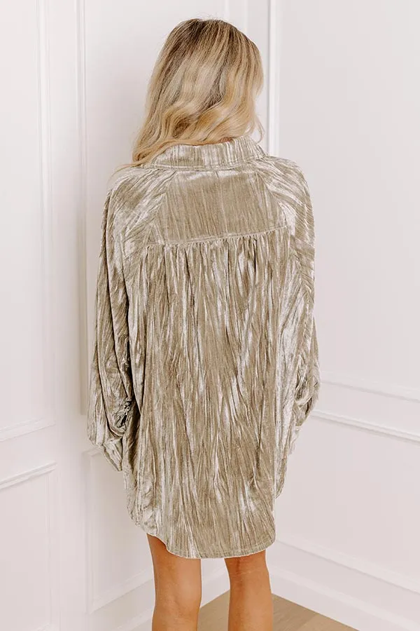 Bordeaux Bliss Velvet Button Up sold by Impressions product image thumbnail 4