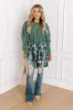 Cedar Creek Waffle Knit Top in Hunter Green sold by Impressions