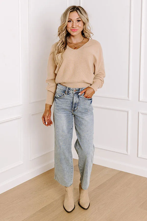 Cosmos and City Lights Sweater Top in Iced Latte sold by Impressions product image thumbnail 4