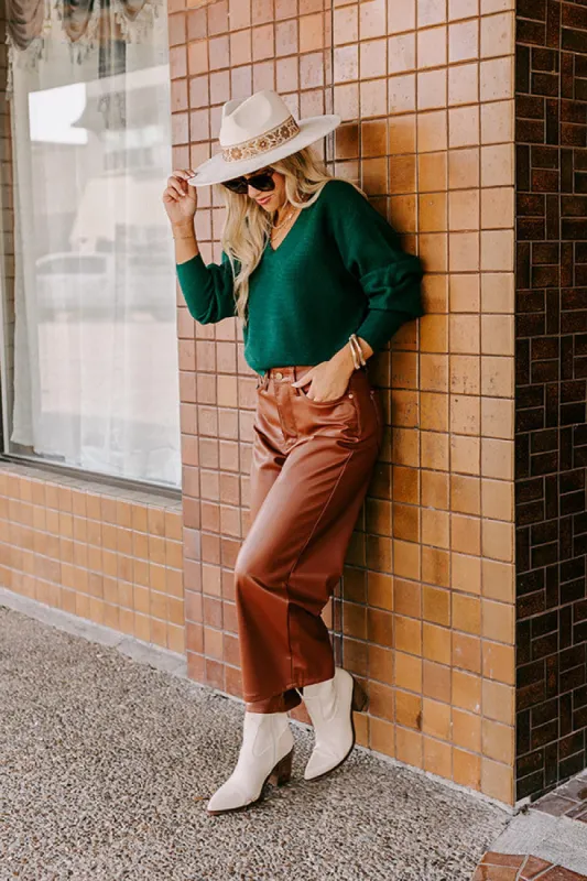 JUDY BLUE Autumn High Waist Faux Leather Pants sold by Impressions