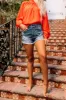 Eunina The Bobby High Waist Distressed Shorts sold by Impressions