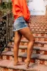 Eunina The Bobby High Waist Distressed Shorts sold by Impressions