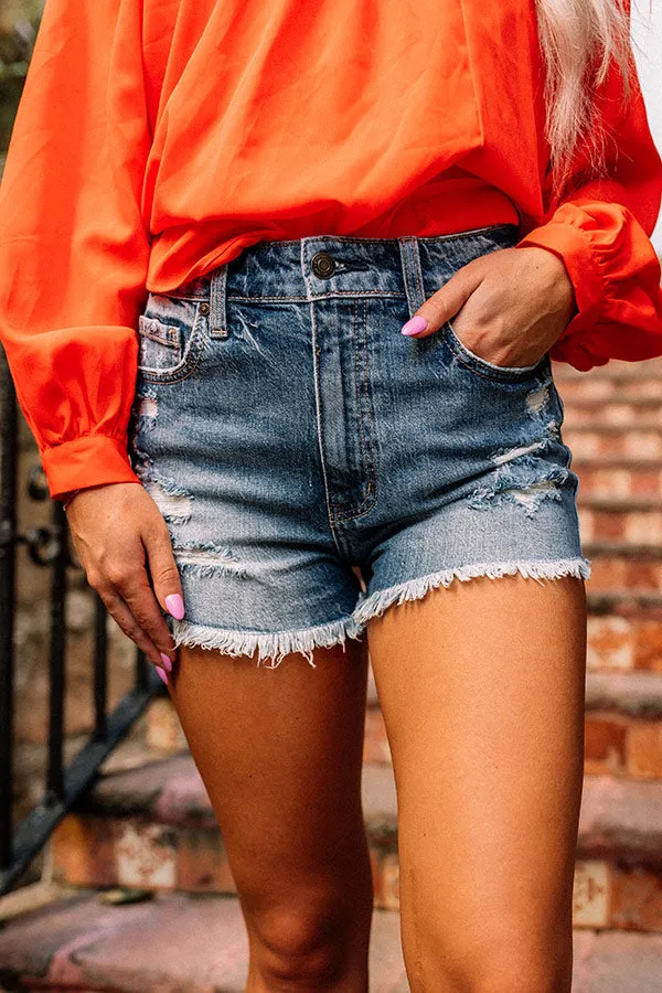Eunina The Bobby High Waist Distressed Shorts sold by Impressions