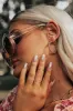 It's Giving Glamourous Hoop Earrings In Rose sold by Impressions