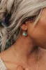 Kendra Scott Kendall Gold Drop Earrings in Bronze Veined Lapis Turquoise Magnesite sold by Impressions