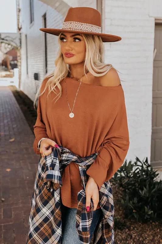 A Good Year Shift Top In Chocolate sold by Impressions