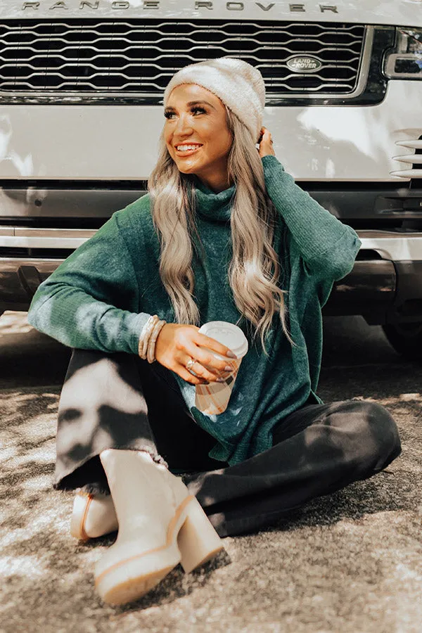 Time For Cozy Sweater In Hunter Green sold by Impressions product image thumbnail 5