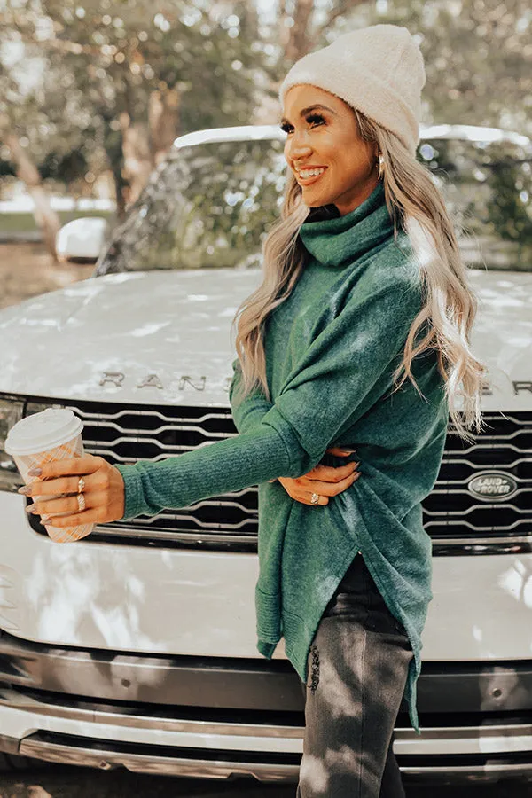 Time For Cozy Sweater In Hunter Green sold by Impressions product image thumbnail 4