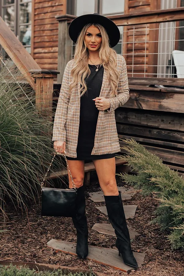 Coziest Home Knit Dress In Black sold by Impressions product image thumbnail 4