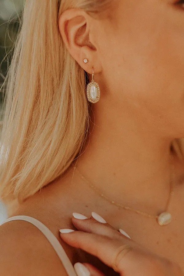 Kendra Scott Pearl Beaded Lee Earrings in Ivory Mother Of Pearl sold by Impressions product image thumbnail 2