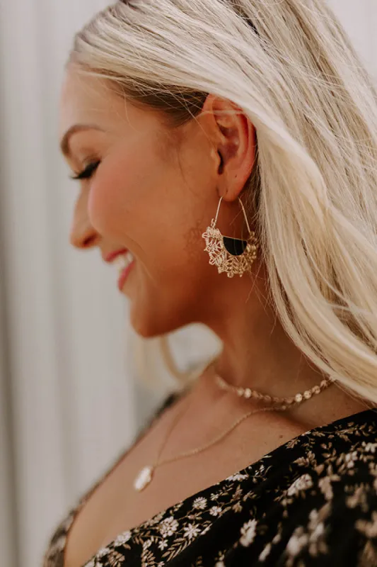 Sunset Situation Earrings In Black sold by Impressions