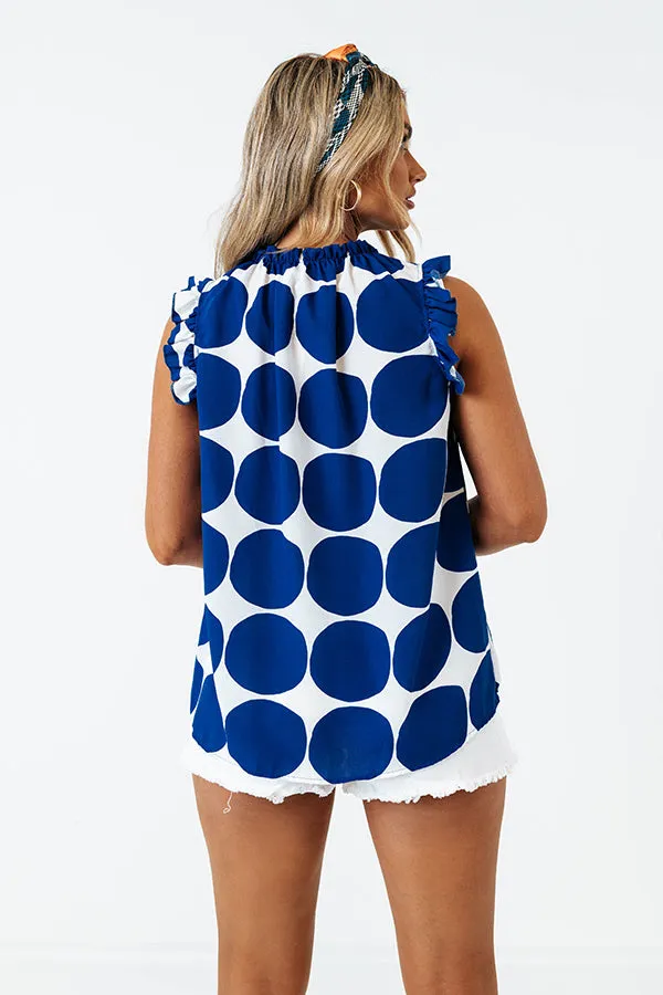 Brunch And Go Shift Top In Royal Blue sold by Impressions product image thumbnail 5