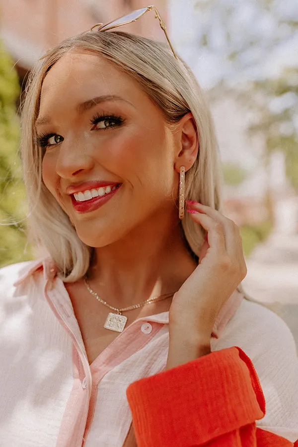 Friendly Ties Hoop Earrings In Iced Latte sold by Impressions product image thumbnail 3