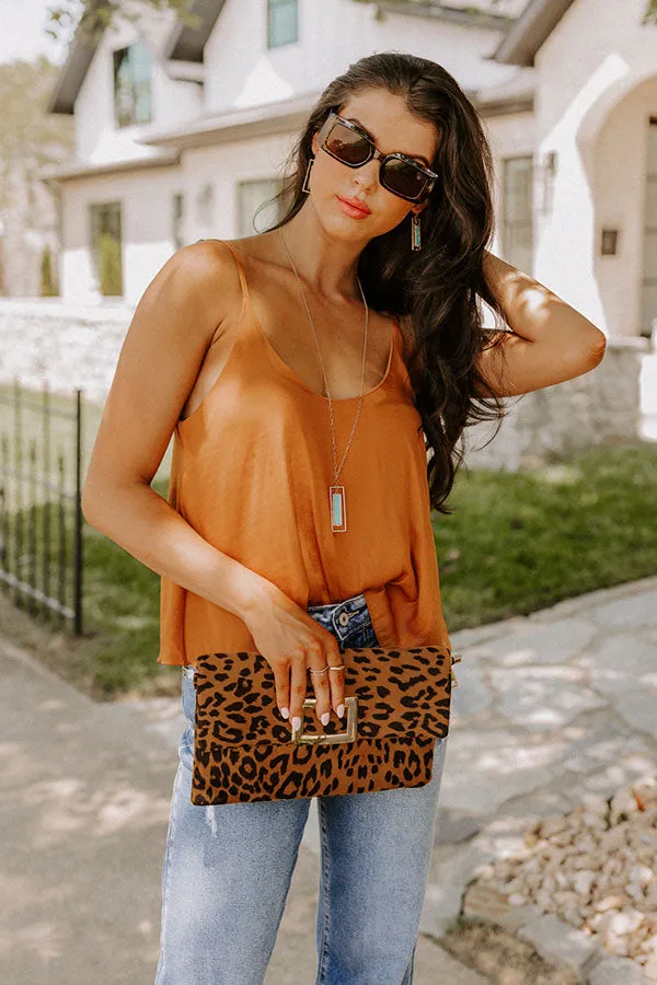 Move On Satin Shift Tank In Camel sold by Impressions product image thumbnail 5