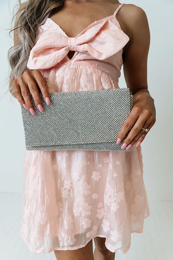 Fabulous Time Rhinestone Clutch In Silver sold by Impressions product image thumbnail 2