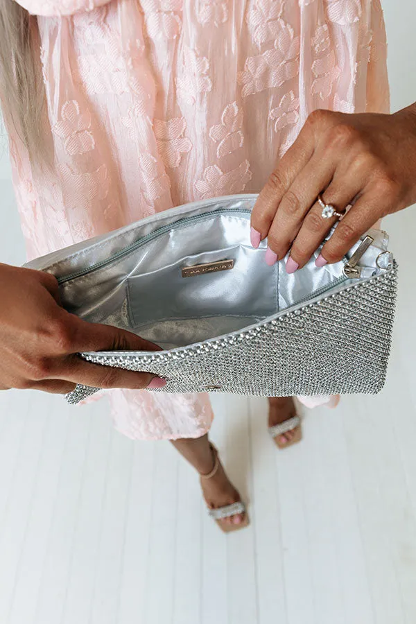 Fabulous Time Rhinestone Clutch In Silver sold by Impressions product image thumbnail 3