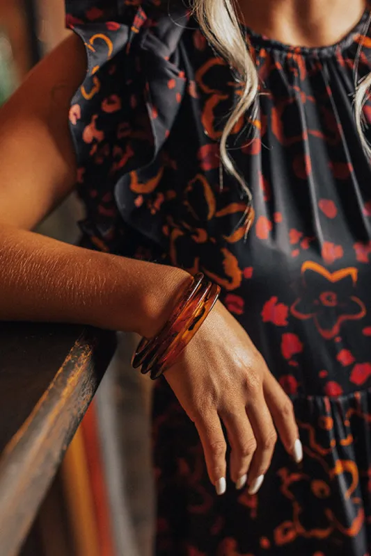 Everyday Excitement Bangle Bracelet Set In Tortoiseshell sold by Impressions