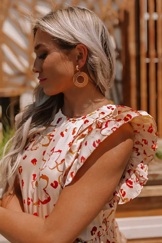 Made For Vacay Earrings In Brown sold by Impressions