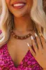 Tropical Waters Necklace In Brown sold by Impressions