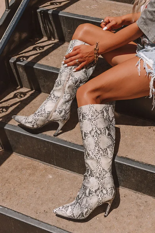 The Dasha Snake Print Boot sold by Impressions