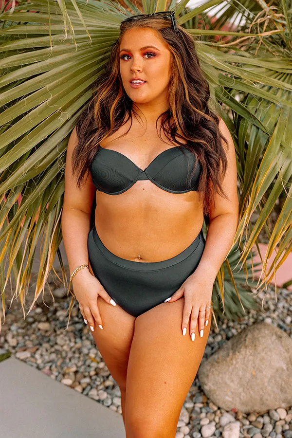 Just Add Water Bikini Top in Black Curves sold by Impressions