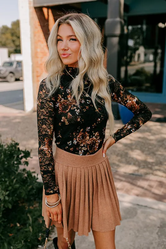 Romantic Playlist Floral Lace Top sold by Impressions