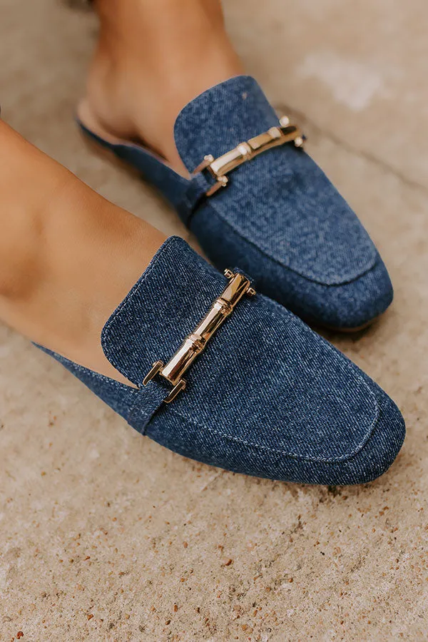 The Aubrey Denim Mule Loafer in Medium Wash sold by Impressions product image thumbnail 3