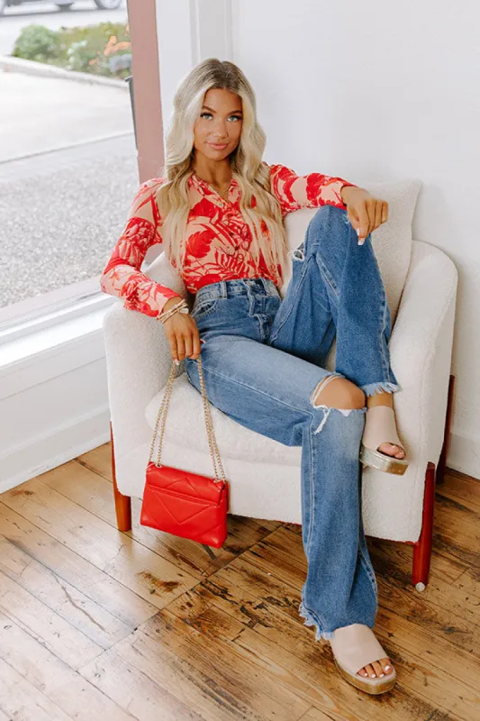 Floral Dreams Mesh Bodysuit sold by Impressions