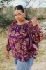 Vineyard Charm Floral Top Curves sold by Impressions