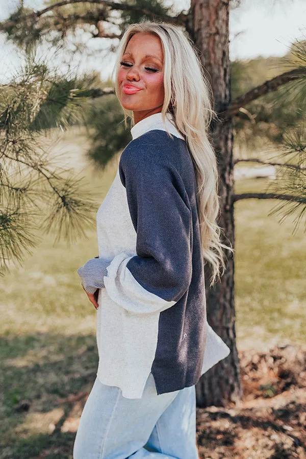 Chai Latte Please Color Block Sweater Top sold by Impressions product image thumbnail 2