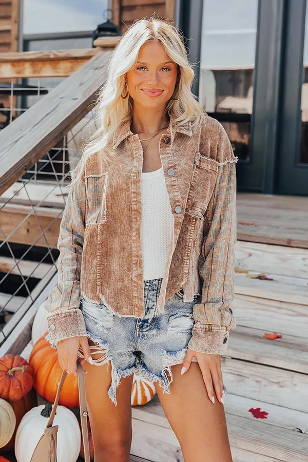 Chill Nights Corduroy Jacket in Mocha sold by Impressions